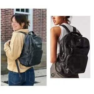 Bed Stu | Bags | Nwt Bed Stu Leather Lafe Backpack Black  display picture 1